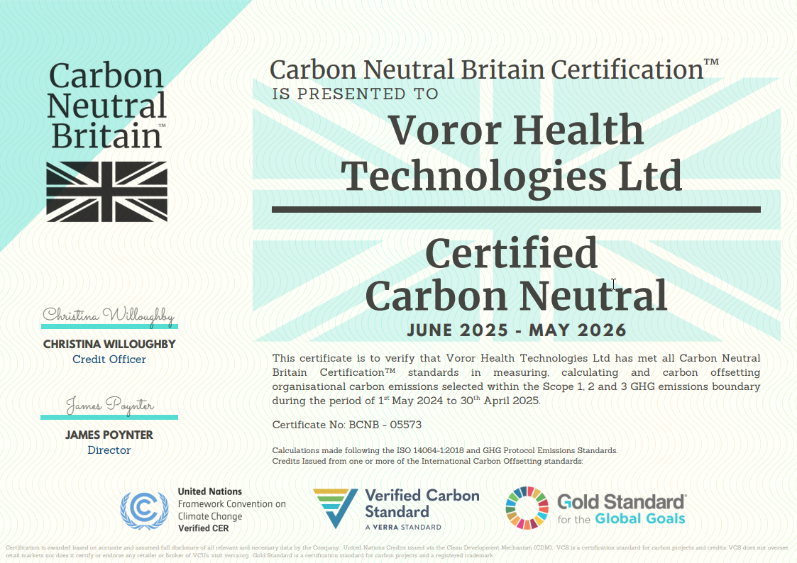 voror carbon neutral